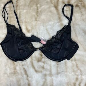 Victoria's Secret Black Lace Detail Bra